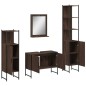 vidaXL 4-tlg. Badmöbel-Set Braun Eichen-Optik Holzwerkstoff vidaXL 4-tlg. Badmöbel-Set Braun Eichen-Optik Holzwerkstoff