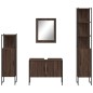 vidaXL 4-tlg. Badmöbel-Set Braun Eichen-Optik Holzwerkstoff vidaXL 4-tlg. Badmöbel-Set Braun Eichen-Optik Holzwerkstoff