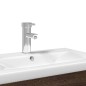 vidaXL Waschbeckenunterschrank mit Einbaubecken Braun Eiche-Optik vidaXL Waschbeckenunterschrank mit Einbaubecken Braun Eiche-Optik