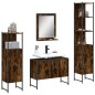 vidaXL 4-tlg. Badmöbel-Set Räuchereiche Holzwerkstoff vidaXL 4-tlg. Badmöbel-Set Räuchereiche Holzwerkstoff