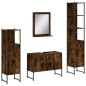 vidaXL 4-tlg. Badmöbel-Set Räuchereiche Holzwerkstoff vidaXL 4-tlg. Badmöbel-Set Räuchereiche Holzwerkstoff