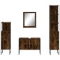 vidaXL 4-tlg. Badmöbel-Set Räuchereiche Holzwerkstoff vidaXL 4-tlg. Badmöbel-Set Räuchereiche Holzwerkstoff