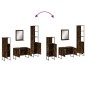 vidaXL 4-tlg. Badmöbel-Set Räuchereiche Holzwerkstoff vidaXL 4-tlg. Badmöbel-Set Räuchereiche Holzwerkstoff