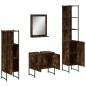 vidaXL 4-tlg. Badmöbel-Set Räuchereiche Holzwerkstoff vidaXL 4-tlg. Badmöbel-Set Räuchereiche Holzwerkstoff