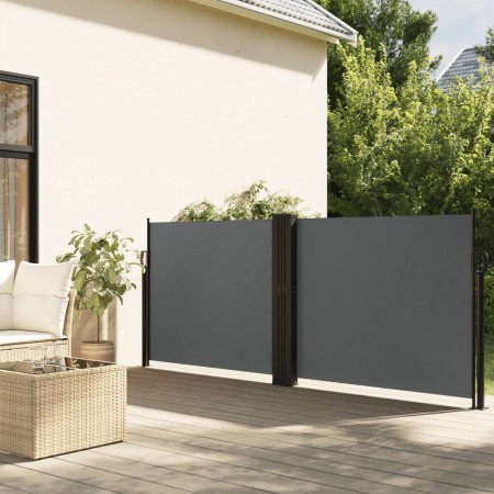 vidaXL Seitenmarkise Ausziehbar Anthrazit 120x600 cm