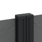 vidaXL Seitenmarkise Ausziehbar Anthrazit 120x600 cm vidaXL Seitenmarkise Ausziehbar Anthrazit 120x600 cm