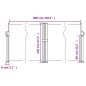 vidaXL Seitenmarkise Ausziehbar Anthrazit 120x600 cm vidaXL Seitenmarkise Ausziehbar Anthrazit 120x600 cm