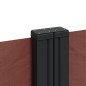 vidaXL Seitenmarkise Ausziehbar Braun 160x600 cm vidaXL Seitenmarkise Ausziehbar Braun 160x600 cm