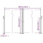 vidaXL Seitenmarkise Ausziehbar Braun 160x600 cm vidaXL Seitenmarkise Ausziehbar Braun 160x600 cm