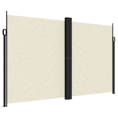 vidaXL Seitenmarkise Ausziehbar Creme 200x600 cm