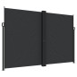 vidaXL Seitenmarkise Ausziehbar Schwarz 220x600 cm vidaXL Seitenmarkise Ausziehbar Schwarz 220x600 cm