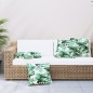 vidaXL Zierkissen 4 Stk. Blattmuster 50x50 cm Stoff vidaXL Zierkissen 4 Stk. Blattmuster 50x50 cm Stoff