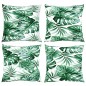 vidaXL Zierkissen 4 Stk. Blattmuster 50x50 cm Stoff vidaXL Zierkissen 4 Stk. Blattmuster 50x50 cm Stoff