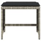 vidaXL Gartenhocker mit Kissen 4 Stk. Hellgrau 41x41x36 cm Poly Rattan vidaXL Gartenhocker mit Kissen 4 Stk. Hellgrau 41x41x36 cm Poly Rattan