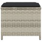 vidaXL Gartenhocker mit Kissen 4 Stk. Hellgrau 41x41x36 cm Poly Rattan vidaXL Gartenhocker mit Kissen 4 Stk. Hellgrau 41x41x36 cm Poly Rattan