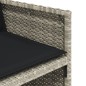 vidaXL 15-tlg. Garten-Essgruppe mit Kissen Hellgrau Poly Rattan vidaXL 15-tlg. Garten-Essgruppe mit Kissen Hellgrau Poly Rattan