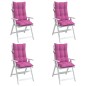 vidaXL Hochlehner-Auflagen 4 Stk. Rosa Oxford-Gewebe vidaXL Hochlehner-Auflagen 4 Stk. Rosa Oxford-Gewebe