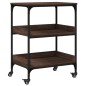 vidaXL Küchenwagen Braun Eichen-Optik 60x41x80,5 cm Holzwerkstoff vidaXL Küchenwagen Braun Eichen-Optik 60x41x80,5 cm Holzwerkstoff