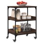 vidaXL Küchenwagen Braun Eichen-Optik 60x41x80,5 cm Holzwerkstoff vidaXL Küchenwagen Braun Eichen-Optik 60x41x80,5 cm Holzwerkstoff