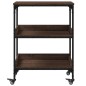 vidaXL Küchenwagen Braun Eichen-Optik 60x41x80,5 cm Holzwerkstoff vidaXL Küchenwagen Braun Eichen-Optik 60x41x80,5 cm Holzwerkstoff