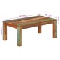 vidaXL Couchtisch 100x55x40 cm Massives Altholz vidaXL Couchtisch 100x55x40 cm Massives Altholz