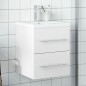 vidaXL Waschbeckenunterschrank mit Einbaubecken Weiß vidaXL Waschbeckenunterschrank mit Einbaubecken Weiß