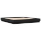 vidaXL Bettgestell Schwarz 200x200 cm Holzwerkstoff vidaXL Bettgestell Schwarz 200x200 cm Holzwerkstoff