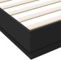 vidaXL Bettgestell Schwarz 200x200 cm Holzwerkstoff vidaXL Bettgestell Schwarz 200x200 cm Holzwerkstoff