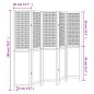 vidaXL 5-tlg. Raumteiler Dunkelbraun Massivholz Paulownia vidaXL 5-tlg. Raumteiler Dunkelbraun Massivholz Paulownia
