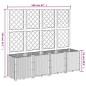 vidaXL Pflanzkübel mit Rankgitter Weiß 160x40x140 cm PP vidaXL Pflanzkübel mit Rankgitter Weiß 160x40x140 cm PP