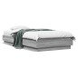 vidaXL Bettgestell mit LED Grau Sonoma-Eiche 90x190 cm vidaXL Bettgestell mit LED Grau Sonoma-Eiche 90x190 cm