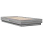 vidaXL Bettgestell mit LED Grau Sonoma-Eiche 90x190 cm vidaXL Bettgestell mit LED Grau Sonoma-Eiche 90x190 cm