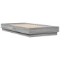 vidaXL Bettgestell mit LED Grau Sonoma-Eiche 90x190 cm vidaXL Bettgestell mit LED Grau Sonoma-Eiche 90x190 cm