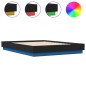 vidaXL Bettgestell mit LED Schwarz 140x190 cm vidaXL Bettgestell mit LED Schwarz 140x190 cm
