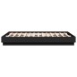 vidaXL Bettgestell mit LED Schwarz 140x190 cm vidaXL Bettgestell mit LED Schwarz 140x190 cm