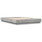 vidaXL Bettgestell mit LED Betongrau 120x200 cm vidaXL Bettgestell mit LED Betongrau 120x200 cm