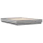 vidaXL Bettgestell mit LED Grau Sonoma-Eiche 140x200 cm vidaXL Bettgestell mit LED Grau Sonoma-Eiche 140x200 cm