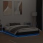 vidaXL Bettgestell mit LED Schwarz 120x190 cm vidaXL Bettgestell mit LED Schwarz 120x190 cm
