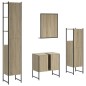 vidaXL 4-tlg. Badmöbel-Set Sonoma-Eiche Holzwerkstoff vidaXL 4-tlg. Badmöbel-Set Sonoma-Eiche Holzwerkstoff