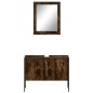 vidaXL 2-tlg. Badmöbel-Set Räuchereiche Holzwerkstoff vidaXL 2-tlg. Badmöbel-Set Räuchereiche Holzwerkstoff