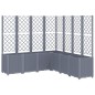 vidaXL Pflanzkübel mit Rankgitter Grau 160x160x140 cm PP vidaXL Pflanzkübel mit Rankgitter Grau 160x160x140 cm PP