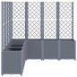 vidaXL Pflanzkübel mit Rankgitter Grau 160x160x140 cm PP vidaXL Pflanzkübel mit Rankgitter Grau 160x160x140 cm PP