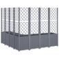 vidaXL Pflanzkübel mit Rankgitter Grau 160x160x140 cm PP vidaXL Pflanzkübel mit Rankgitter Grau 160x160x140 cm PP