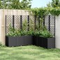 vidaXL Pflanzkübel mit Rankgitter Schwarz 160x160x140 cm PP vidaXL Pflanzkübel mit Rankgitter Schwarz 160x160x140 cm PP