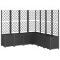 vidaXL Pflanzkübel mit Rankgitter Schwarz 160x160x140 cm PP vidaXL Pflanzkübel mit Rankgitter Schwarz 160x160x140 cm PP