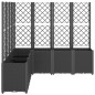 vidaXL Pflanzkübel mit Rankgitter Schwarz 160x160x140 cm PP vidaXL Pflanzkübel mit Rankgitter Schwarz 160x160x140 cm PP