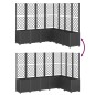 vidaXL Pflanzkübel mit Rankgitter Schwarz 160x160x140 cm PP vidaXL Pflanzkübel mit Rankgitter Schwarz 160x160x140 cm PP