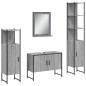 vidaXL 4-tlg. Badmöbel-Set Grau Sonoma Holzwerkstoff vidaXL 4-tlg. Badmöbel-Set Grau Sonoma Holzwerkstoff