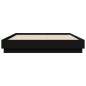 vidaXL Bettgestell mit LED Schwarz 120x200 cm vidaXL Bettgestell mit LED Schwarz 120x200 cm
