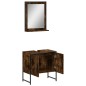 vidaXL 2-tlg. Badmöbel-Set Räuchereiche Holzwerkstoff vidaXL 2-tlg. Badmöbel-Set Räuchereiche Holzwerkstoff